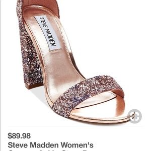 multi colored glitter heels